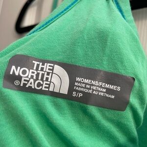 Green small North Face sports top with built in sports bra.